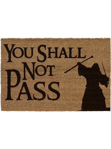 The Lord of the Rings You Shall Not Pass Doormat - SDTLTR25214