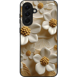 Sonique 3D Flower Series Back Cover White (Samsung Galaxy A56 5G)