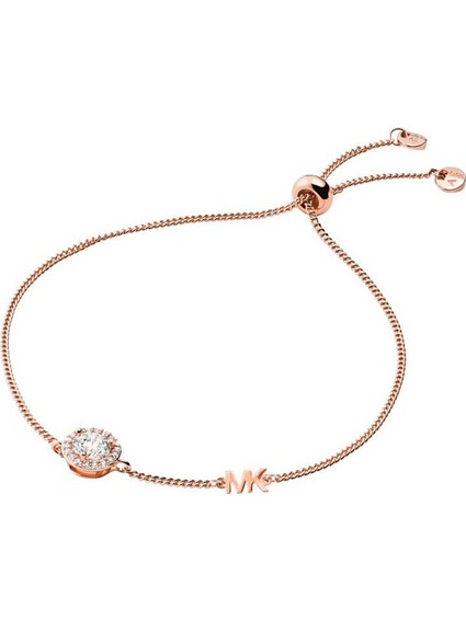 Michael Kors Premium Γυναικείο Βραχιόλι Αλυσίδα από Ασήμι Ροζ Χρυσό Επιχρυσωμένο MKC1206AN791