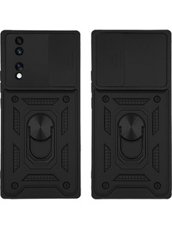 Sonique Ring Armor CamPro Θήκη Black (Huawei Nova Y70)