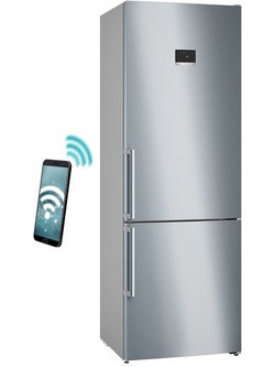 Bosch KGN49AICT Ψυγειοκαταψύκτης 440lt Full No Frost Υ203xΠ70xΒ66.7cm Inox