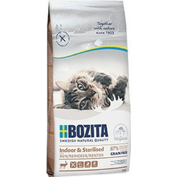 Bozita Indoor & Sterilised Grain Free with Reindeer 2kg