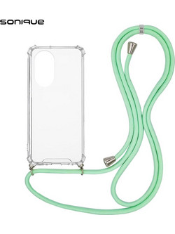 Sonique Armor Clear Θήκη Σιλικόνης με Κορδόνι (Honor 50 5G / Nova 9) Βεραμάν