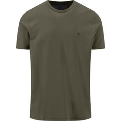 Fynch-Hatton Ανδρικό T-Shirt Dark Khaki 16031707-719 Khaki