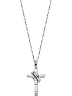 SECTOR SPIRIT NECKL PENDANT SS RG 45+5CM