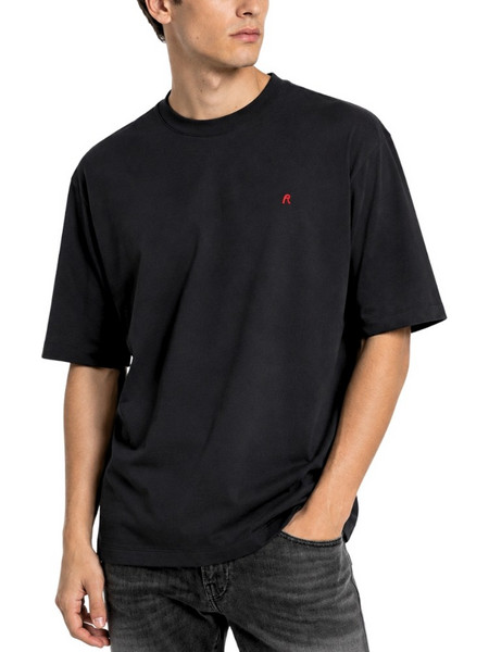 R LOGO PERFECT OVERSIZE T-SHIRT MEN REPLAY