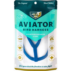 Aviator Bird Harness - Σαμαράκι Ελεγχόμενης Πτήσης Πτηνών - XXX-Small - Μπλε