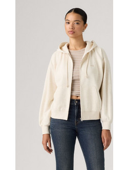 Levi's Everyday Full Zip Hoodie Γυναικεία Ζακέτα Φούτερ με Κουκούλα και Φερμουάρ Oatmeal Heather 0082L-0007