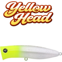 Harp Popper 70 Τεχνητό Δόλωμα Επιφανείας Yellow Head ST00638
