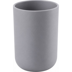 Ποτήρι Οδοντόβουρτσας PP Γκρι Φ7x10cm MRShome