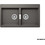 Schock Cristadur Mono Ένθετος Νεροχύτης Γρανίτη Ματ Silverstone 86x50cm 15295-1442