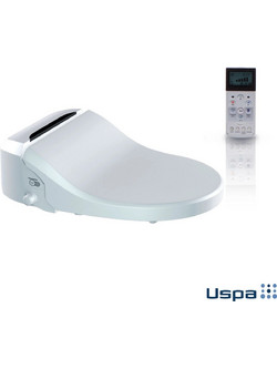 USPA Καπάκι Λεκάνης με Μπιντέ Οβάλ Πλαστικό Soft Close Λευκό 553-6035RU