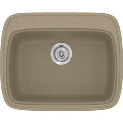 Sanitec Classic 313 Επικαθήμενος Νεροχύτης Γρανίτη Ματ Granite Taupe 58x50cm