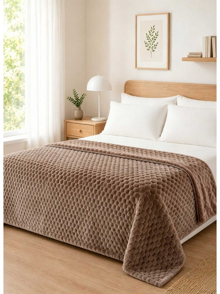 Κουβέρτα Fleece NESTIQ TAUPE-5210186103975