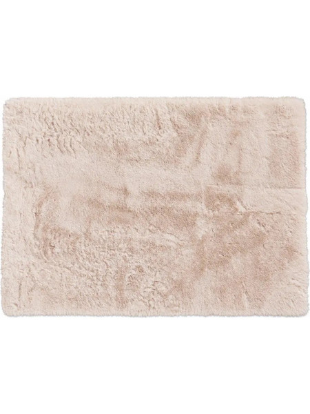 Χαλί γούνινο polyester μπεζ 90x60εκ