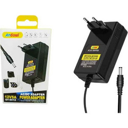 Andowl Τροφοδοτικό Συστημάτων CCTV Q-DC9012- Power Adapter 0751259