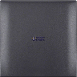 Integro Flow-Frame, 1-Gang with Hinged Cover, Anthracite Matt