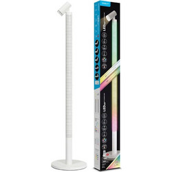 Φωτιστικό δαπέδου Led Modee 10W, 3CCt + RGB, με τηλεχειριστήριο , Λευκό - (MSL-ASL01)