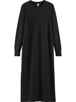 La Redoute Collections Maxi Φόρεμα Πλεκτό Μαύρο