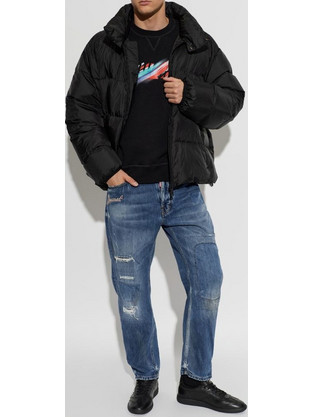 Dsquared2 Ανδρικό Μπουφάν Χειμωνιάτικο Puffer Μαύρο S74AM1713S54981-900
