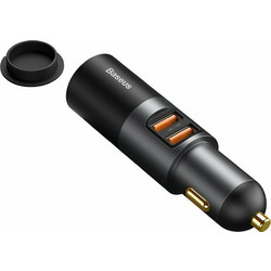 Baseus Car Charger Share Together 2x USB / Cigarette lighter socket, PPS, PD3.0, QC4.0+ SCP, 120W Gray (CCBT-D0G) (BASCCBT-D0G)
