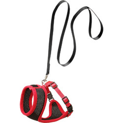 Σαμαράκι Γάτας με Λουράκι Flamingo Harms Black & Red 1x110cm