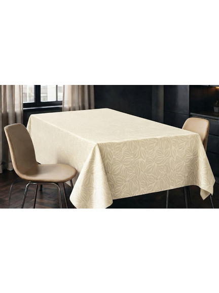 Τραπεζομάντηλο ζακάρ μονόχρωμο Σχ.Sotri ivory 100%pol. 150x220cm