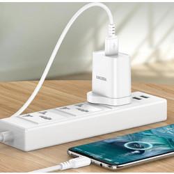 KAKUSIGA καλώδιο micro USB σε USB KSC-982, 3A, 480Mbps, 1m, λευκό