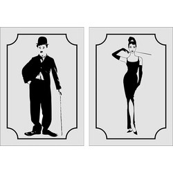WC (Ανδρών & Γυναικών) Αυτοκόλλητα σήμανσης