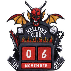 Stranger Things Perpetual Calendar Hellfire Club 15 cm