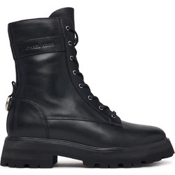 Michael Kors Caleb Γυναικεία Μποτάκια Δερμάτινα Μαύρα 40F6CBFE5L