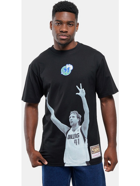 Mitchell & Ness NBA Legends Player Dirk Nowitzki Dallas Mavericks Ανδρικό T-Shirt SS17934-DMABLCK Black