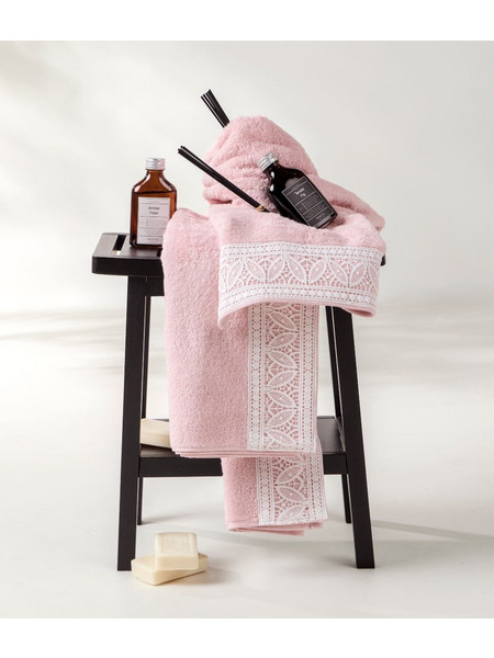 Πετσέτες Σετ Stylish Kristian Με Δαντέλα Cotton Kentia 3Τεμ