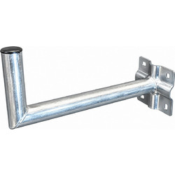 Βάση Τοίχου Γωνία 45x15cm Φ48 Γαλβανιζέ - Tv / Sat / Starlink - (BAS.AST.45X15)