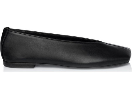 Sante Day2Day Μπαλαρίνες Flat από Eco Leather - Μαύρο