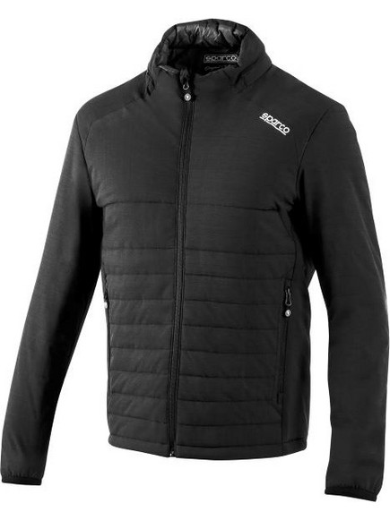 Sparco Frame Jacket Μπουφάν Εργασίας Ψύχους Αδιάβροχο Κουκούλα Μαύρο (BTJ0007B0K01)