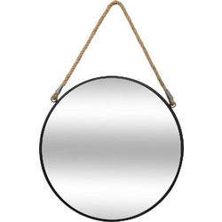 Καθρέπτης PWD-0074 pakoworld μέταλλο μαύρο 38x3x38εκ * 199-000425