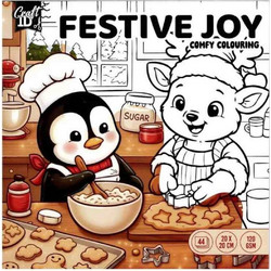 Μπλοκ Ζωγραφικής Craft ID Anti-Stress Colouring Book Festive 20x20cm