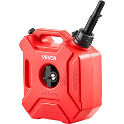 VEVOR Δοχείο Καυσίμου, 5 L, Μπιτόνι Βενζίνης με Στόμιο και Βάση που Κλειδώνει, Μέγιστος Ρυθμός Ροής 15 L/min, Ασφαλές & Χωρίς Διαρροές, Φορητό Επίπεδο Δοχείο Υγρών για τα Περισσότερα Αυτοκίνητα, Μοτοσ