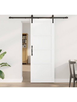 vidaXL Πόρτα Εσωτερική Συρόμενη Ξύλινη Λευκή 73.5x198.5cm 3449880