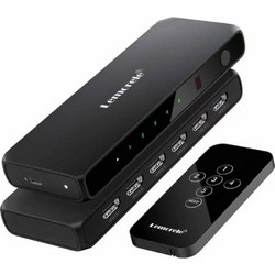 Lemorele G96 Hdmi Switch 5-σε-1 με Τηλεχειριστήριο Ir (4K60Hz/HDCP/Plug & Play) Black - (05263)