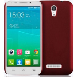 Σκληρή Θήκη Πλαστικό Πίσω Κάλυμμα για Alcatel Pop S7 Σκούρο Κόκκινο (ΟΕΜ)