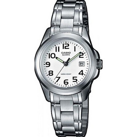 Casio Γυναικείο Ρολόι με Ασημί Μεταλλικό Μπρασελέ LTP-1259D-7BEF