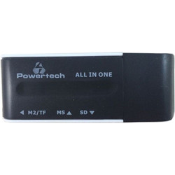 Powertech PT-161 Card Reader USB-A 2.0 για SD / microSD / Memory Stick / Micro (M2)