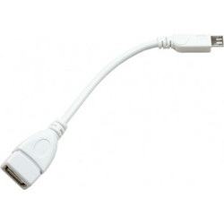 Raspberry Pi Zero USB Adaptor White (USB OTG Host Cable)