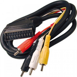 Καλώδιο Scart σε 4 RCA Αρσενικά 1.2m (18022)