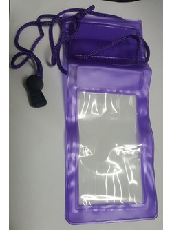 Αδιάβροχη θήκη για κινητά / mp3 έως 5.7 intses - Μωβ Transparent Waterproof Case for various mobile phones (OEM)