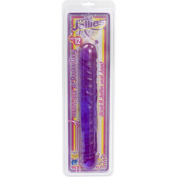 Doc Johnson Crystal Jellies Jr. Διπλό Dildo 30cm Μωβ