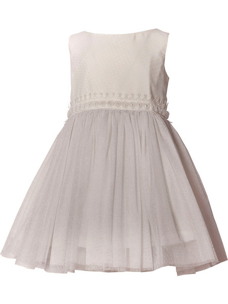 M&B Παιδικό Φόρεμα με Τούλι Λευκό 9312