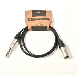 Metro PXJ-005/1M Καλώδιο 3-pin XLR male σε 6,3mm Jack mono 1m